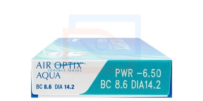 Lentes de contacto Air Optix Aqua vista lateral