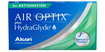 Lentes de contacto Air Optix® plus Hydraglyde® for Astigmatism