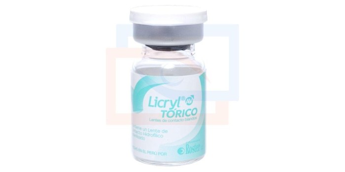Lentes de contacto anuales para astigmatismo Licryl Tórico AV | 3ra serie