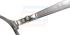 Los lentes Ray-Ban RB6421 de metal con montura en forma D